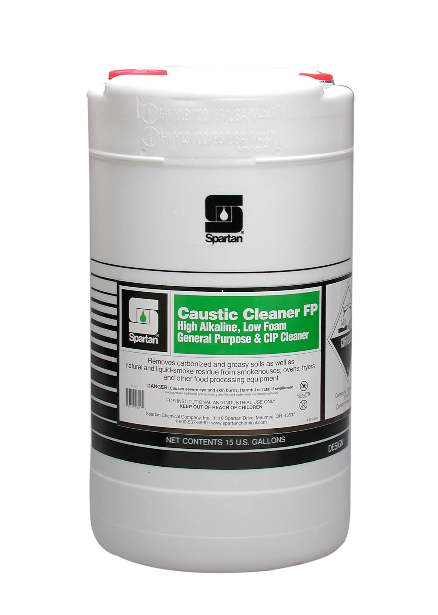 Spartan Chemical Company Caustic Cleaner FP, 15 GAL DRUM