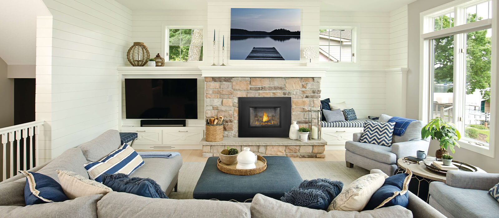 The perfect gas fireplace insert for smaller living spaces