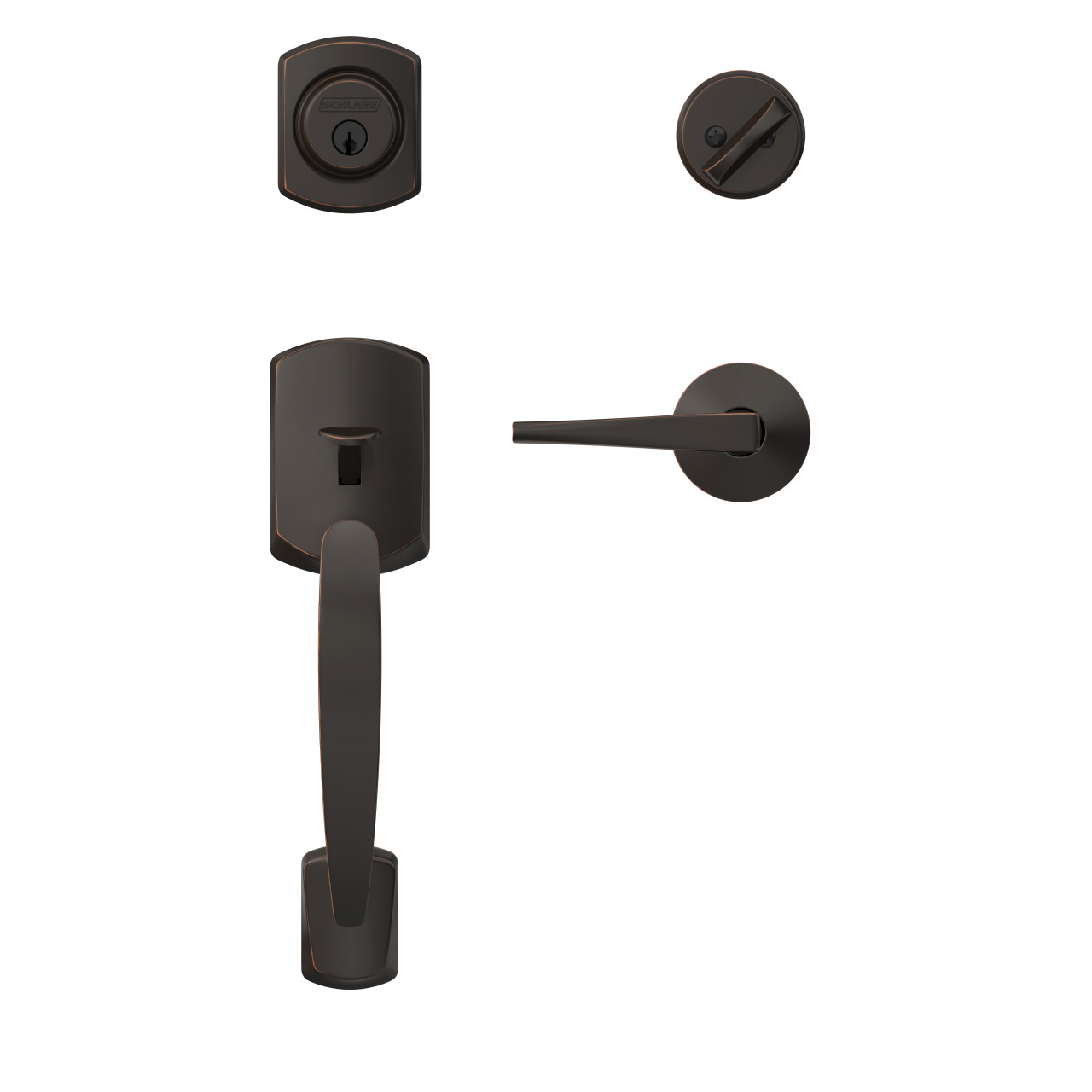 Custom Single Cylinder Handleset and Eller Lever with Kinsler Trim