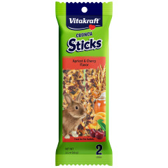 Image of Vitakraft Crunch Sticks Rabbit Treat Apricot & Cherry Flavor – 2 Sticks