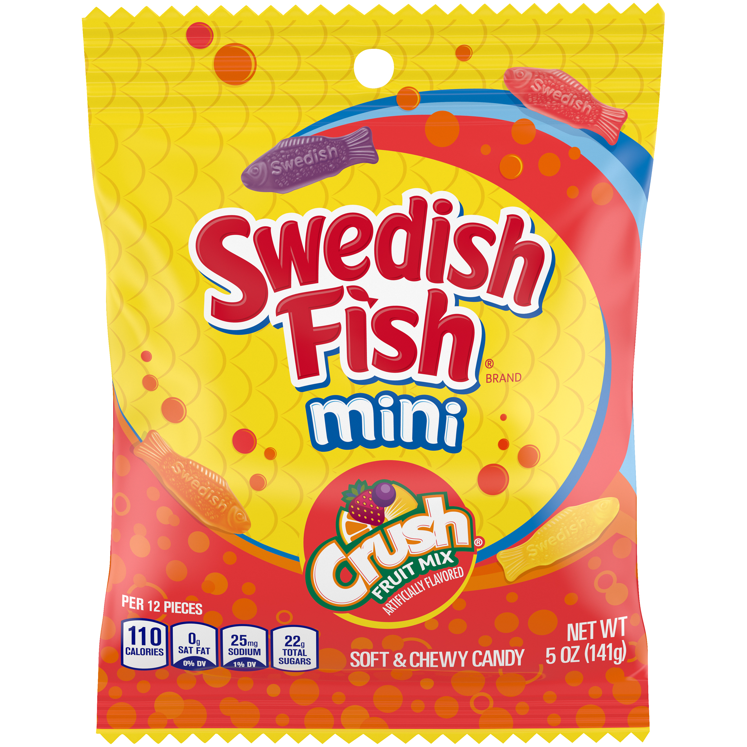 SWEDISH FISH - Crush - Peg Bag 5OZ