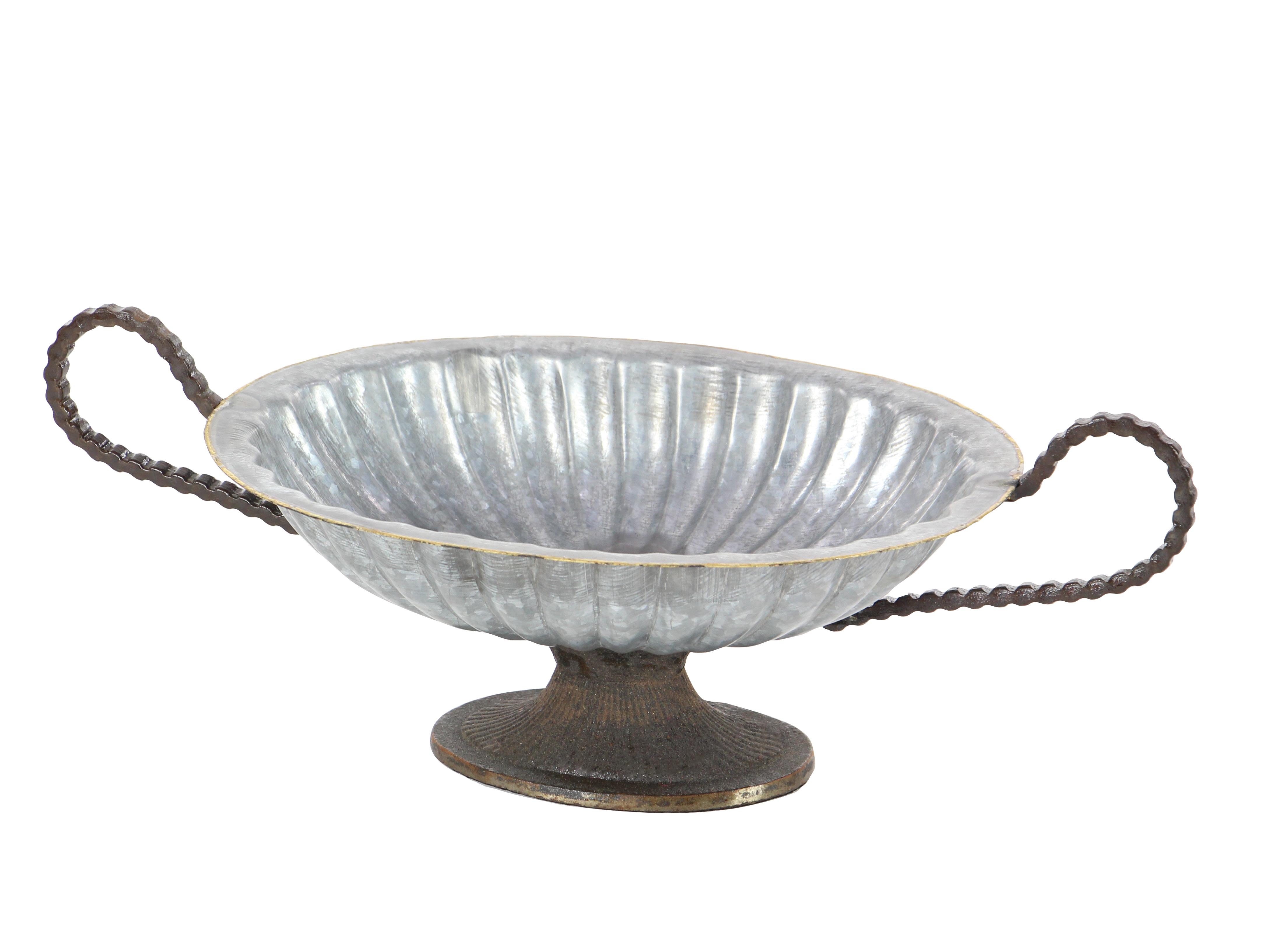 Metal  Decorative Bowl, 19" x 9" x 7"