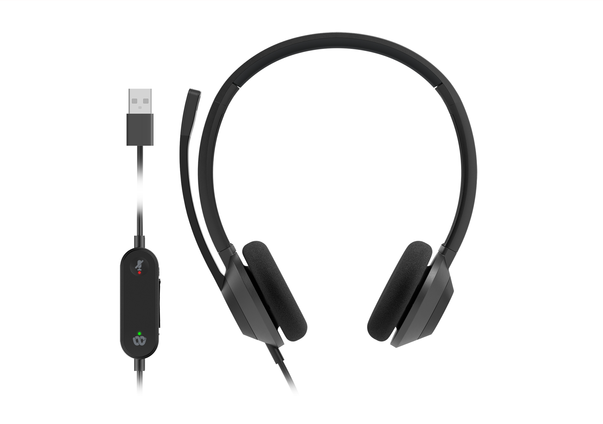 Cisco+Headset+322+Wired+Dual+On-Ear+Carbon+Black+USB-A+HSW322CUSB