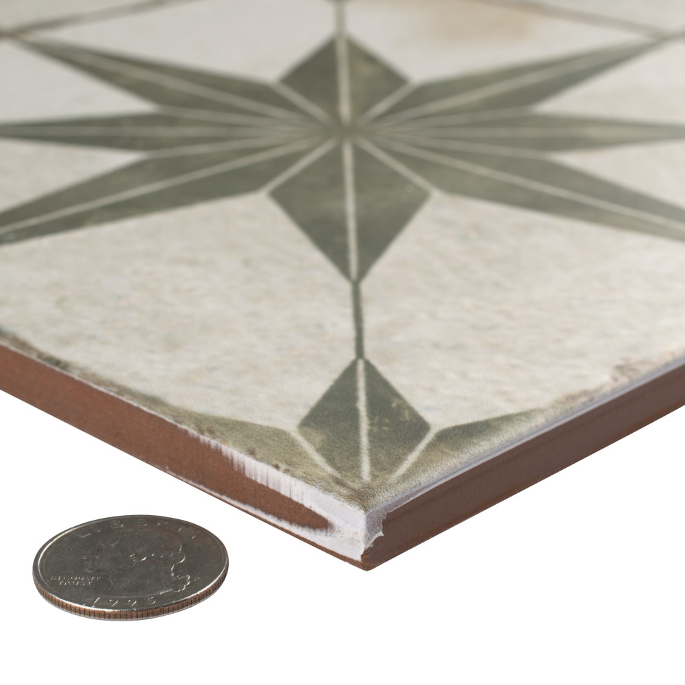 Kings Star Sage 17-5/8 In. X 17-5/8 In. Ceramic Floor And Wall Tile ...