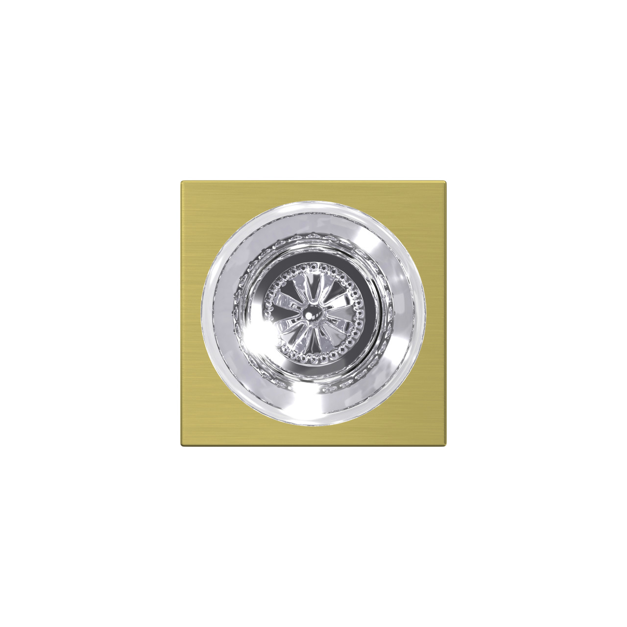 Custom Hobson Glass Knob Combined Interior Hall-Closet and Bed-Bath Lock