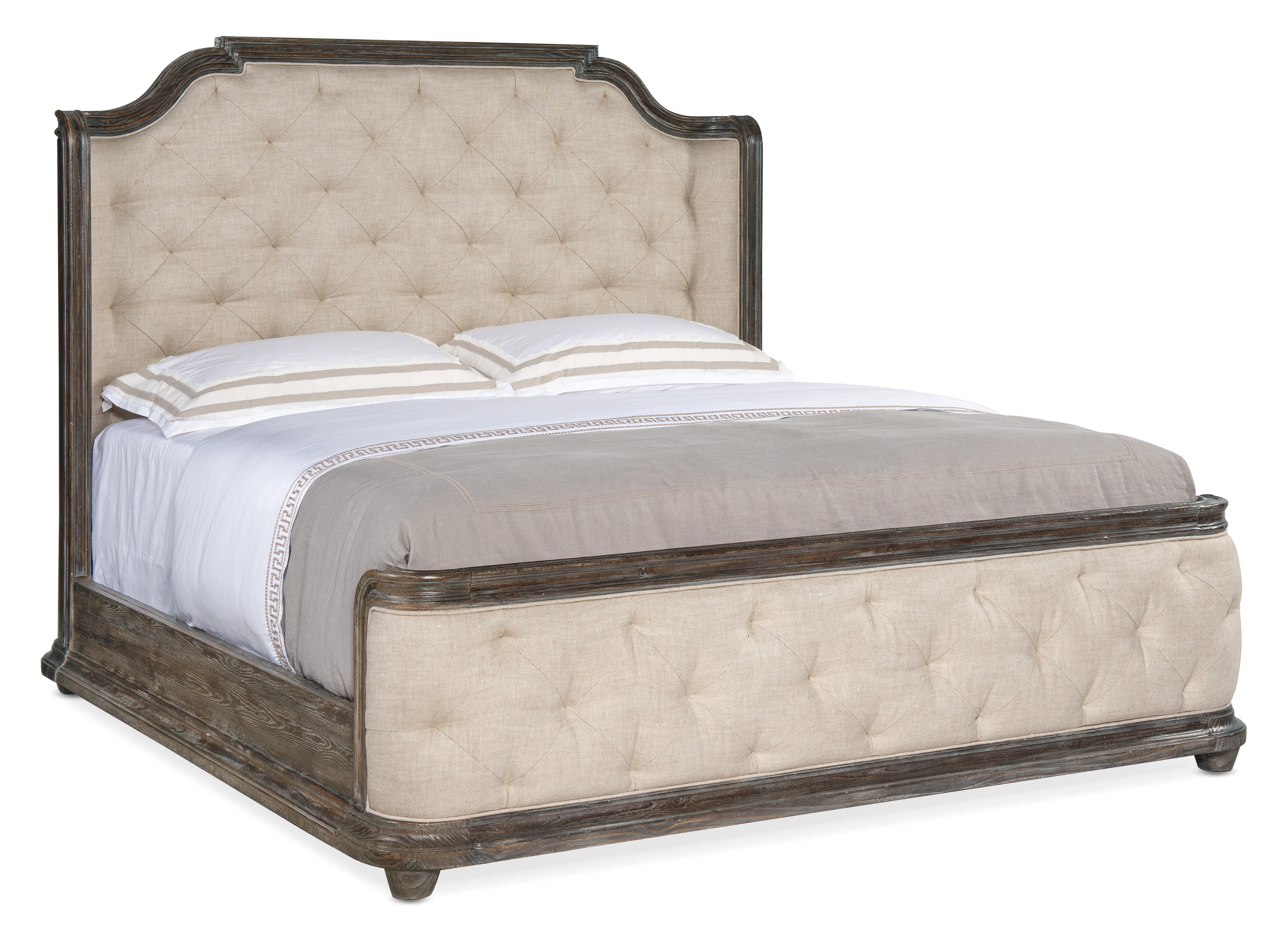 Picture of King Upholstered Panel Bed