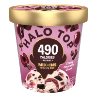 Cherry Chocolate Chip Chunk Light Ice Cream, Lower Calorie Frozen Dessert Pint, 16 fl oz