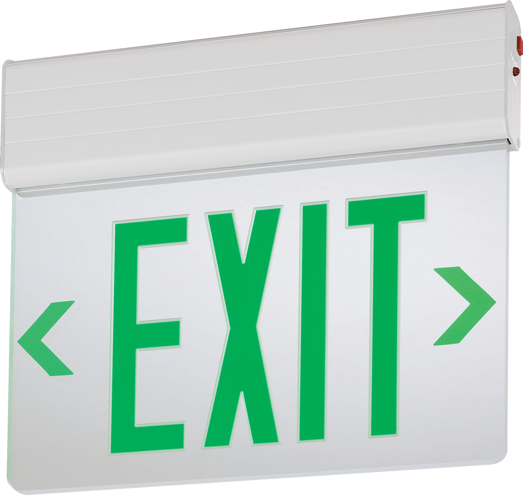LIT EDG 2 GMR M6 SURFACE MOUNT LED EDGE-LIT DOUBLE FACE GREEN WITH MIRROR SEPARATOR *144FF5