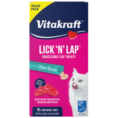 Image of Vitakraft Lick 'n' Lap™ Creamy, Cat Treat with Tuna, 16 Count