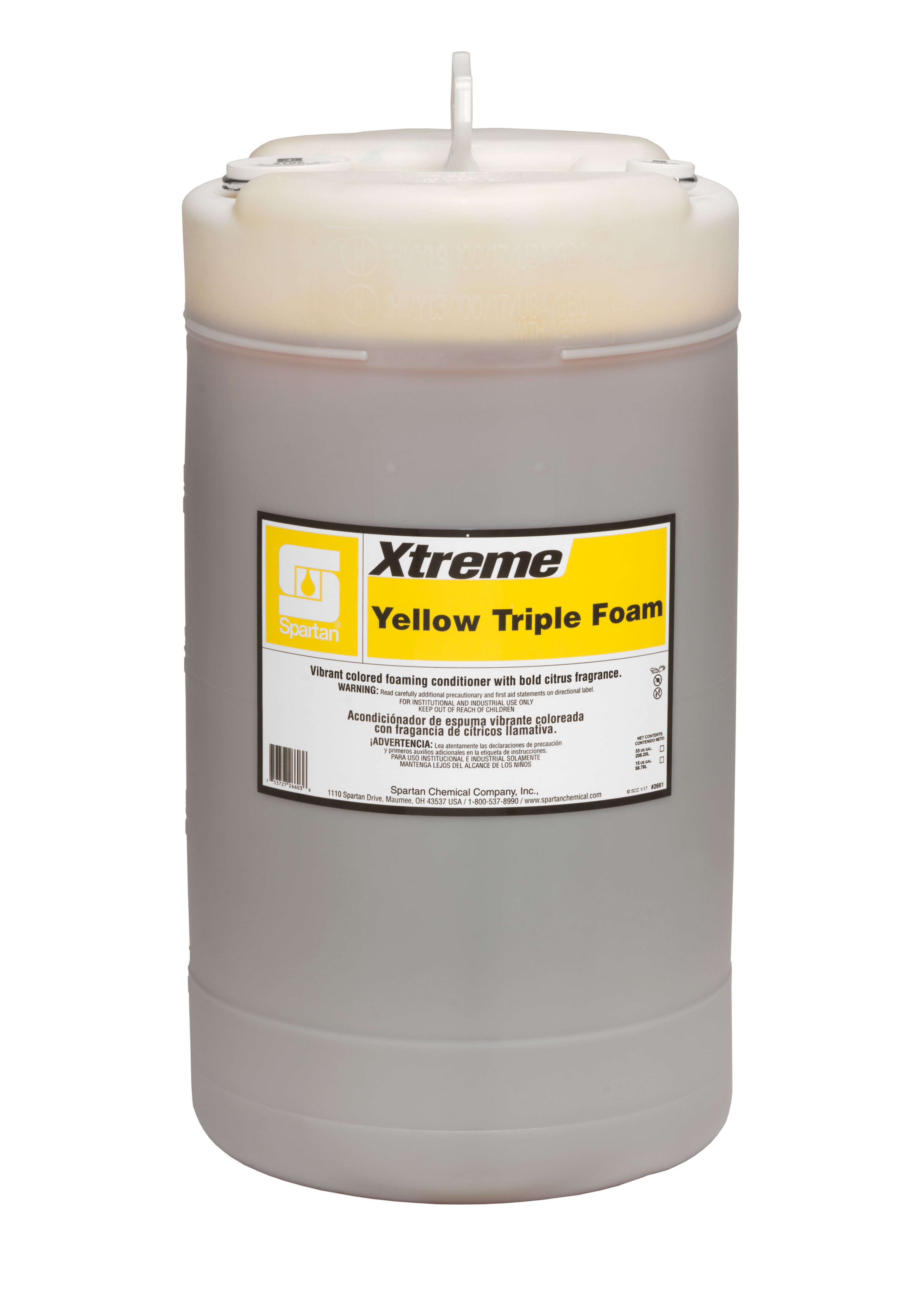 Spartan Chemical Company Xtreme Yellow Triple Foam Polish, 15 GAL DRUM