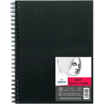 Canson Artist Series Sketch Art Book, Black Cover, Wire Binding, 80 Sheet, 9x12 inch