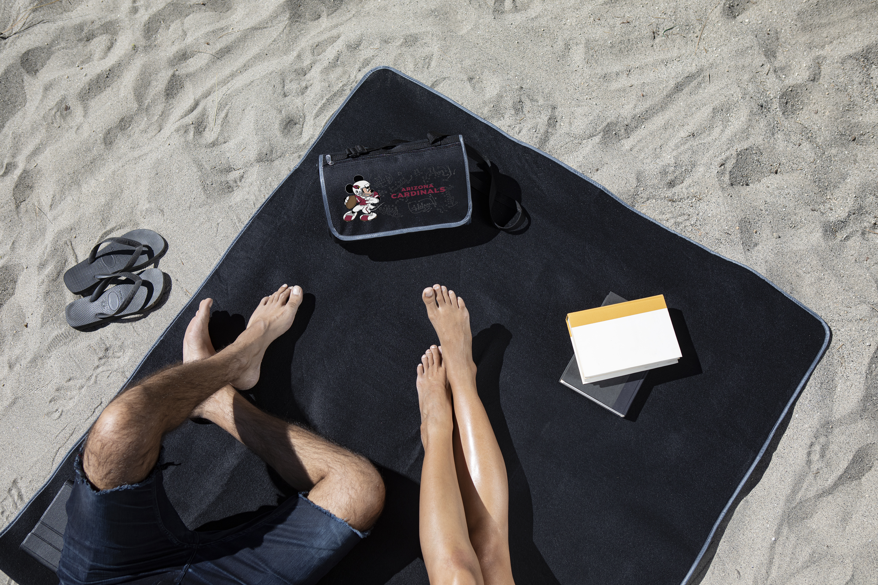 Arizona Cardinals Mickey Mouse - Blanket Tote Outdoor Picnic Blanket