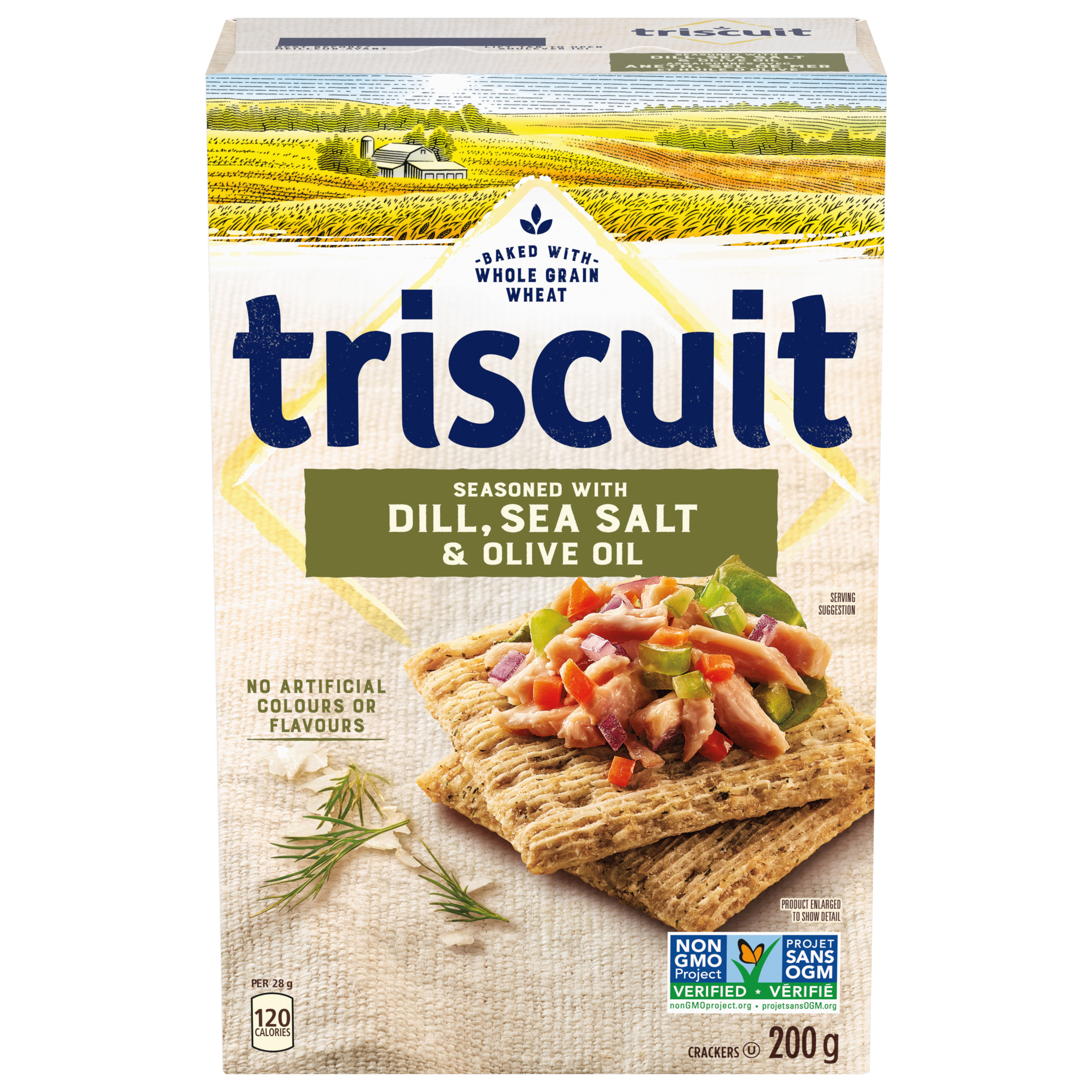 Triscuit Dill, Sea Salt & Olive Oil Crackers 200 G-thumbnail-2