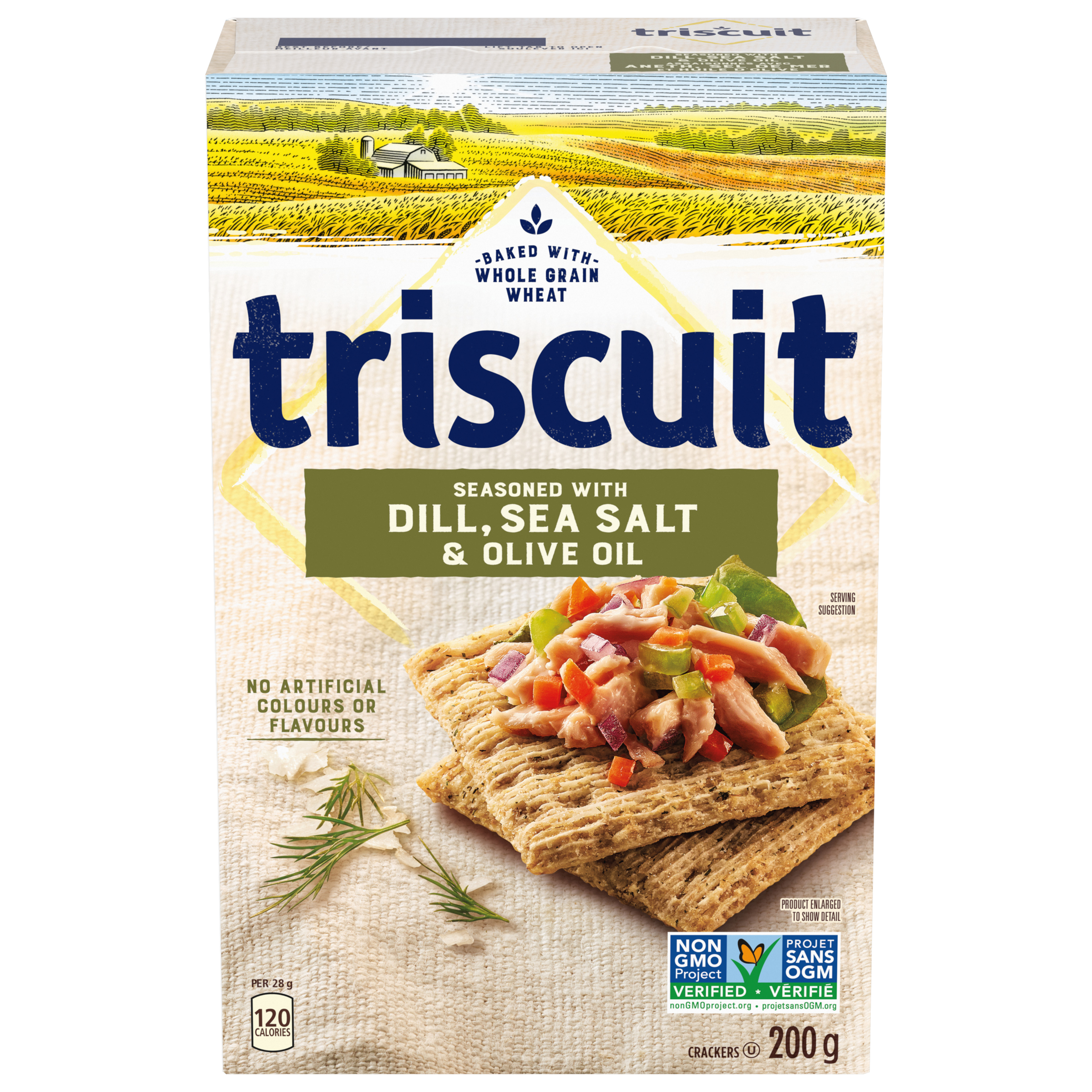 Triscuit Dill, Sea Salt & Olive Oil Crackers 200 G-0