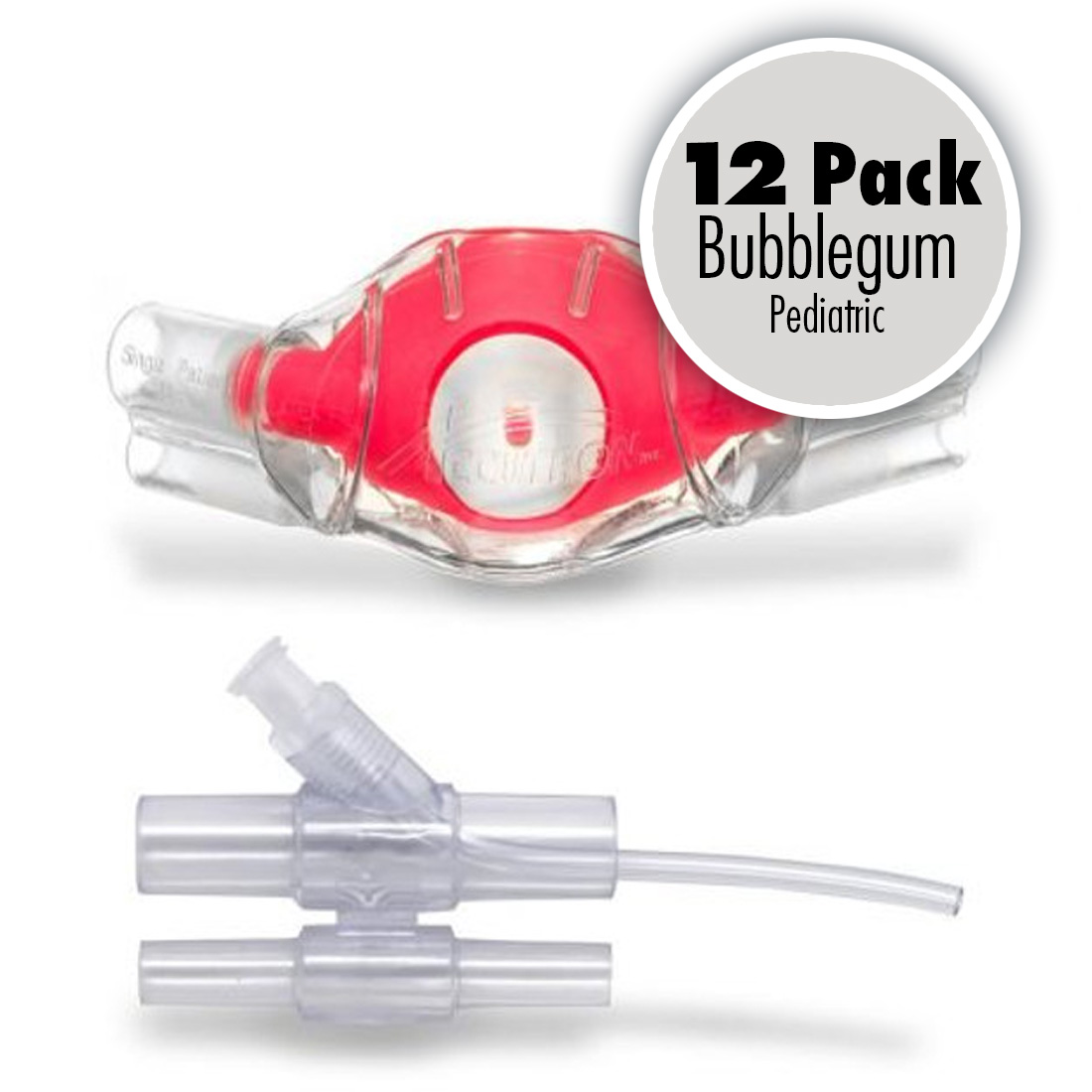 ClearView™ Nasal Hood with CO2 Adapter, Pediatric, Birthday Bubblegum - 12/Box