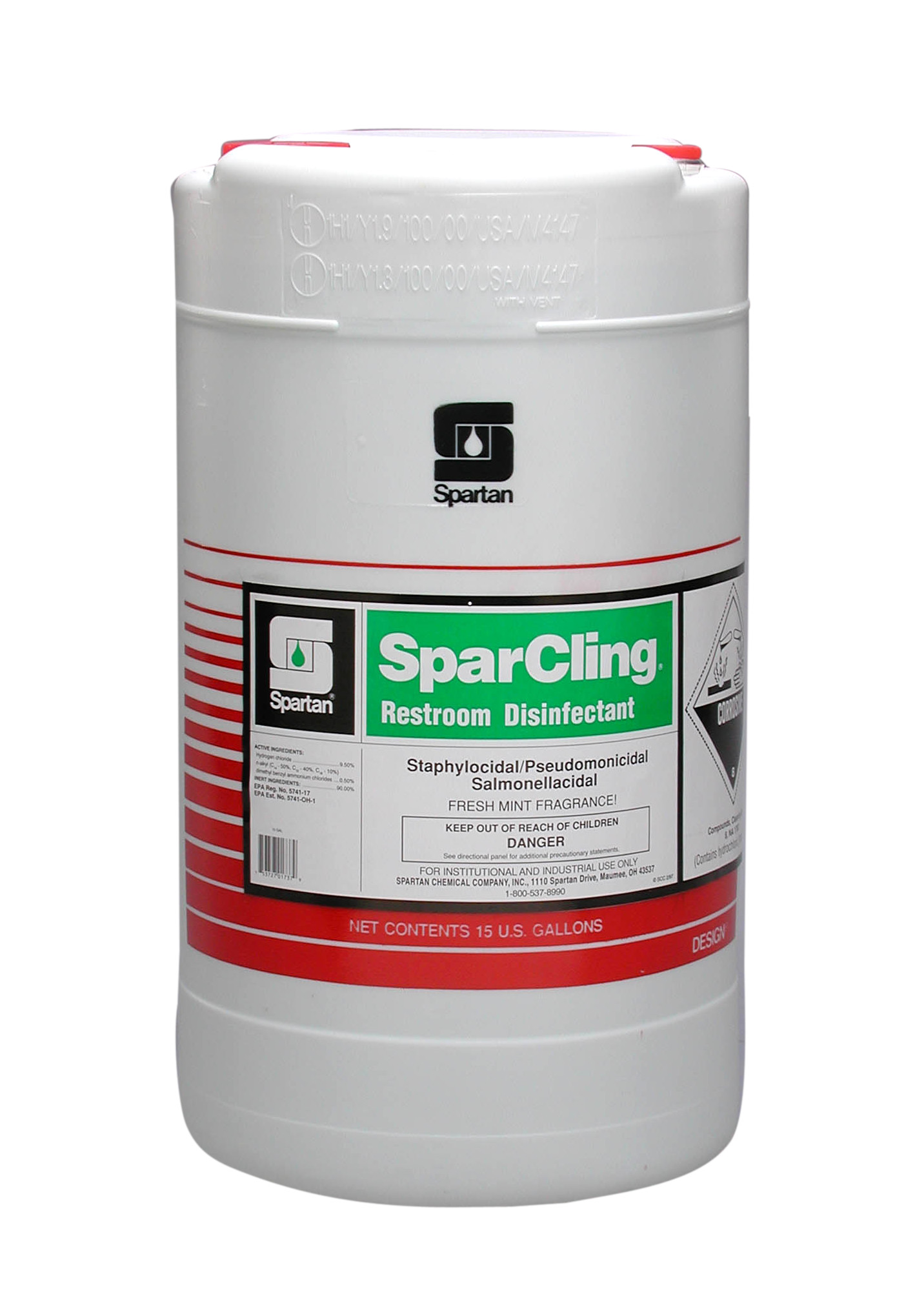 Spartan Chemical Company SparCling, 15 GAL DRUM