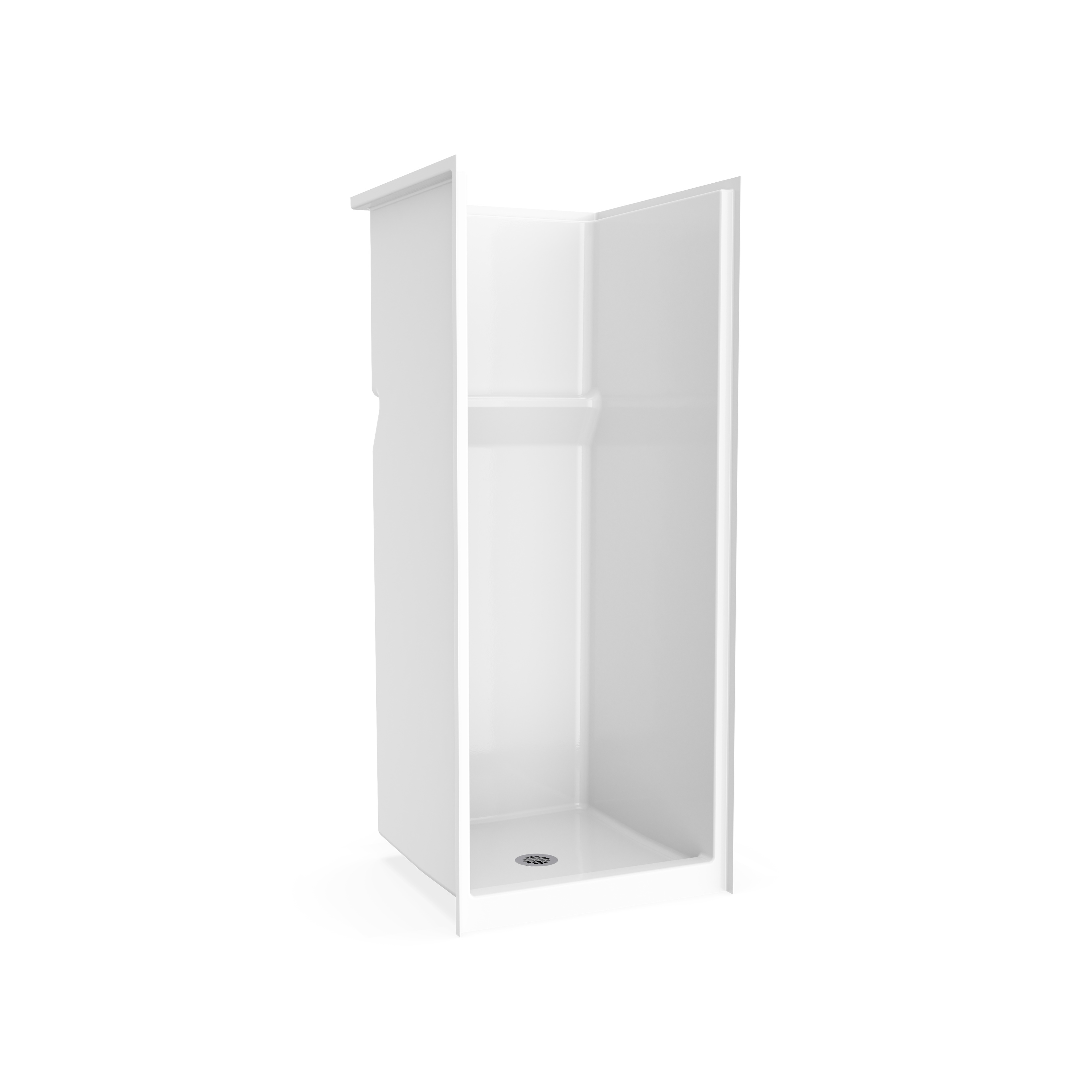 Icon SH3232 AcrylX™ Alcove Center Drain One-Piece Shower in White view 2