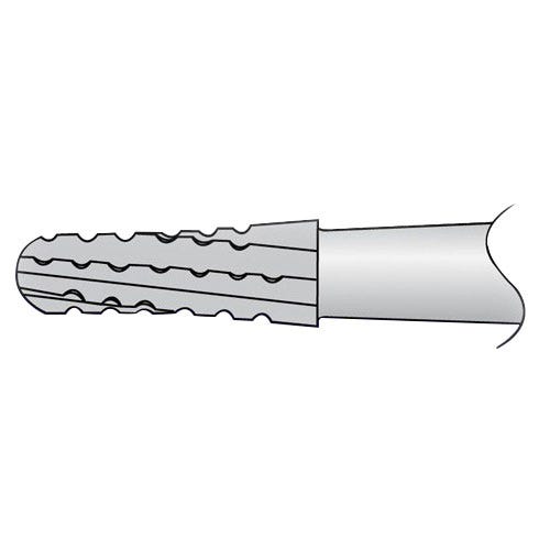 Carbide Bur, #1703 Taper/Round End Cross Cut, Right Angle Surgical Length (26mm), Non-Sterile - 5/Box