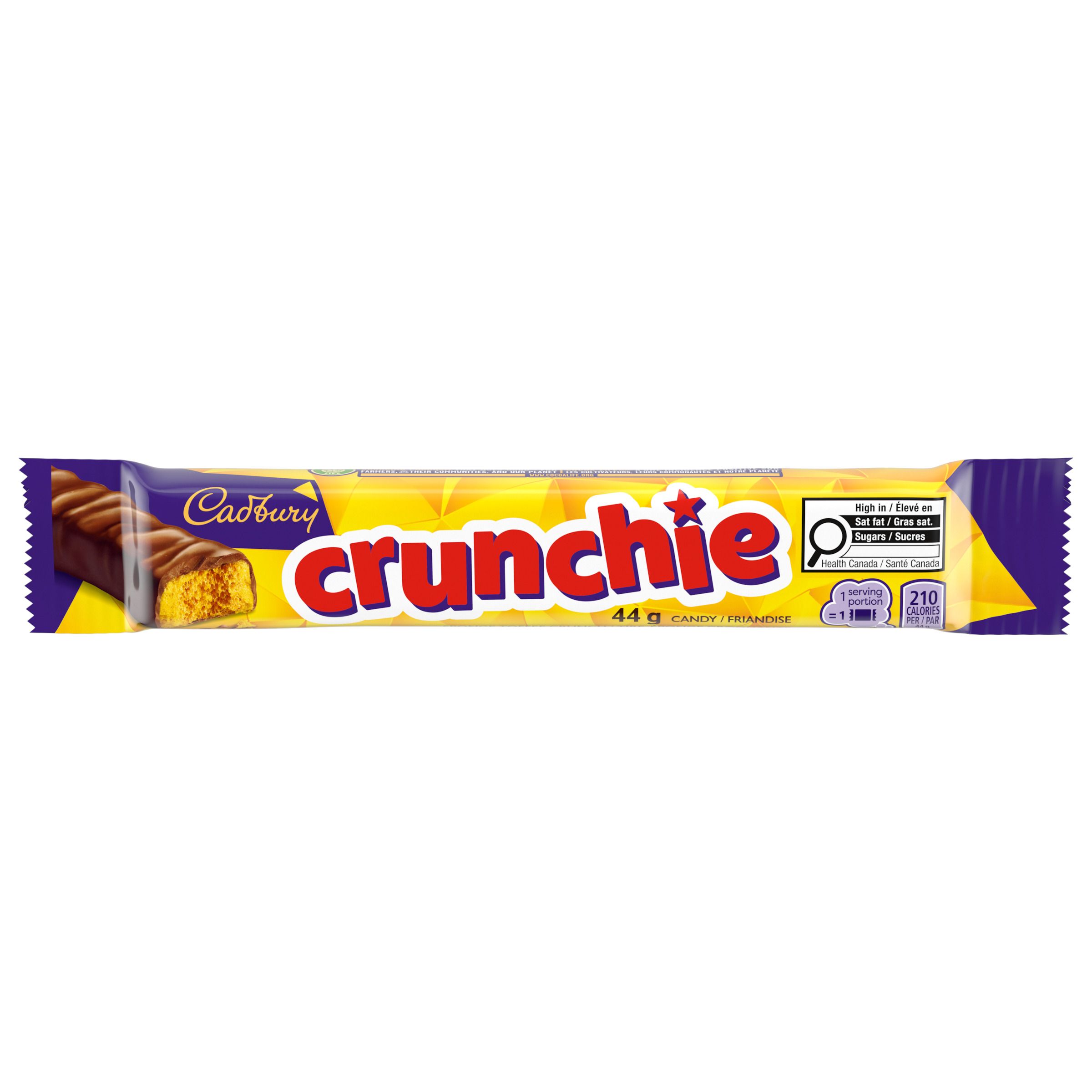 Cadbury Crunchie 44g Singles Bar