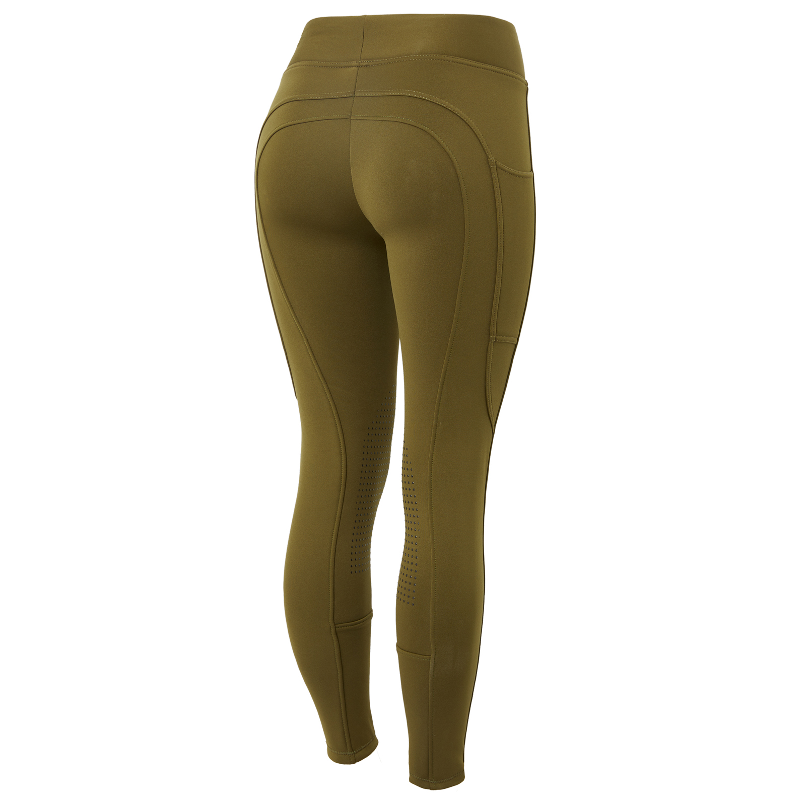 Horze Active Womens Winter Silicone Knee Patch Tights w/ Phone Pocket