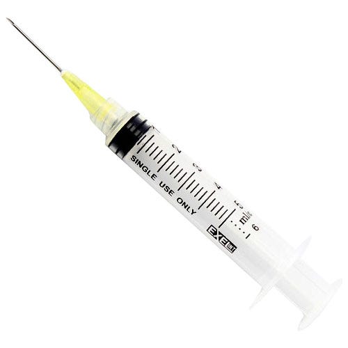 Syringe and Needle 5cc-6cc , 20G x 1" , 100/Box