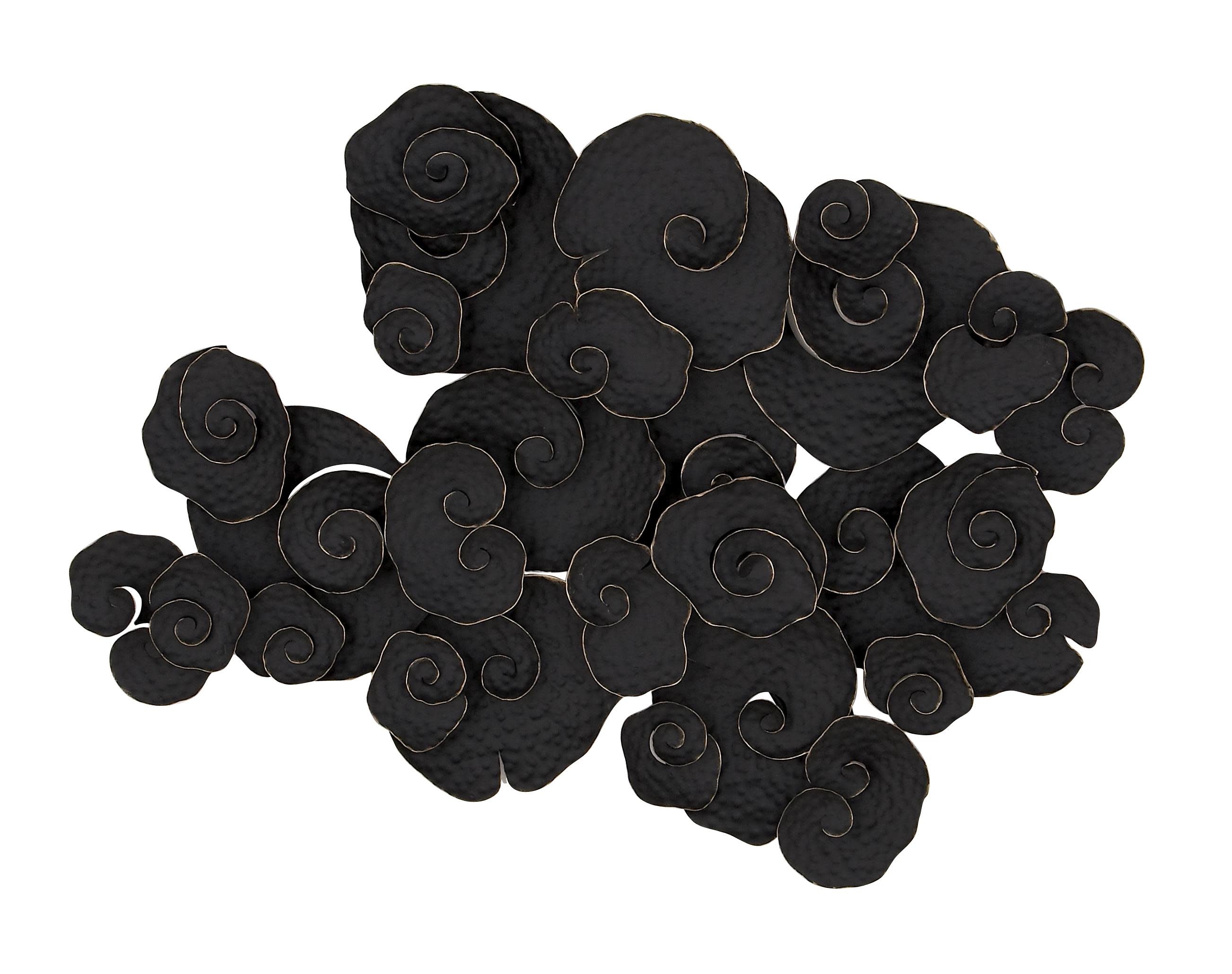 black metal modern wall decor, 27" x 41" x 3"