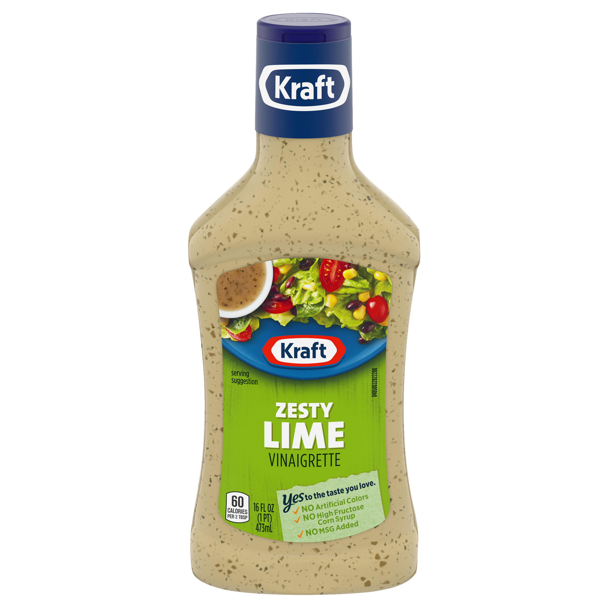 Kraft Zesty Lime Vinaigrette Dressing, 16 fl oz Bottle My Food and Family