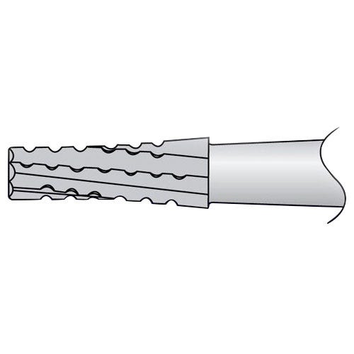 Carbide Bur, #703 Taper/Flat End Cross Cut, Friction Grip Surgical Length (25mm), Non-Sterile - 5/Box
