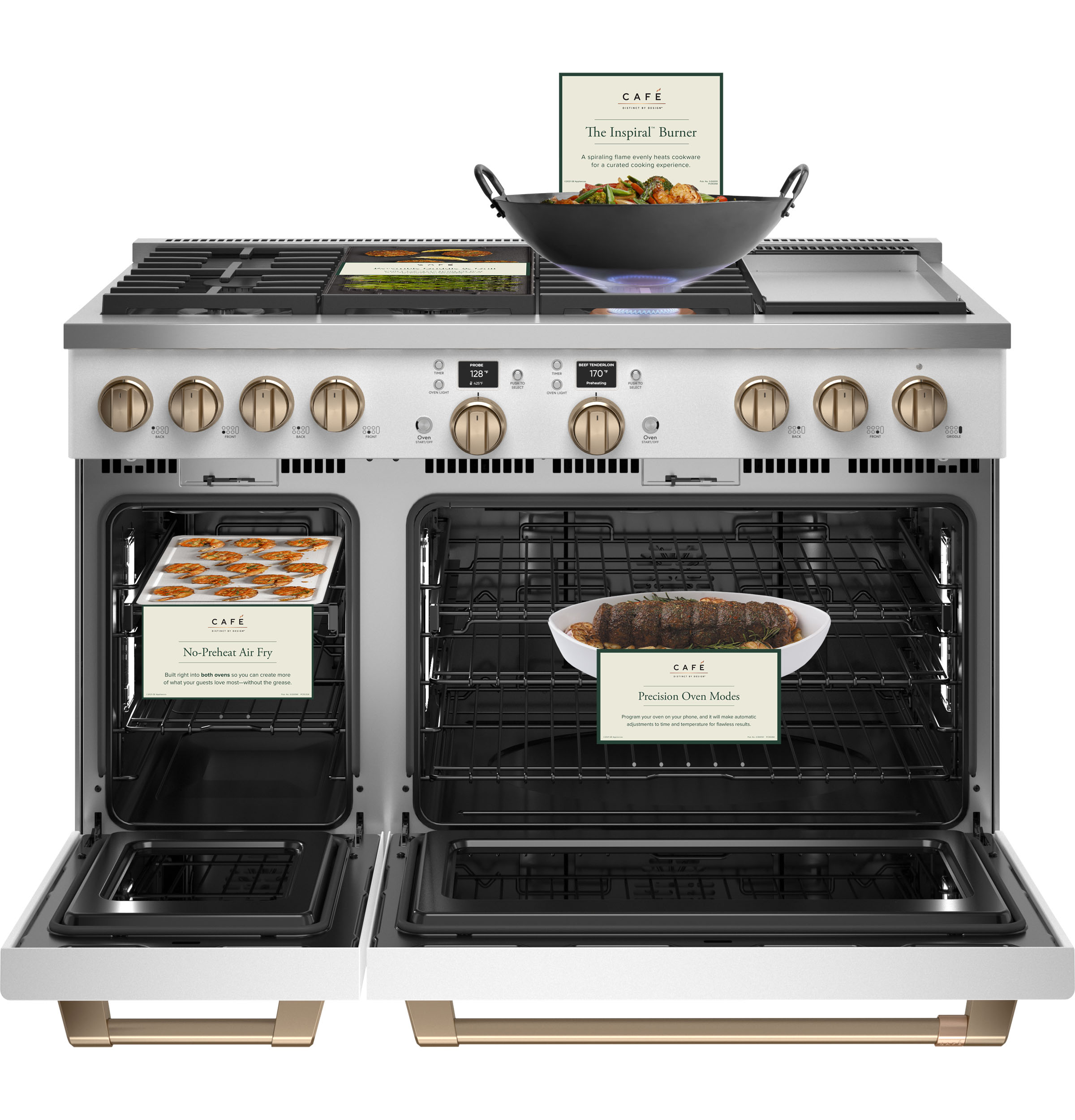 48" Width 6 Burners Dual Fuel Griddle Conv ADA Compliant — Connectable via built-in WiFi view 3