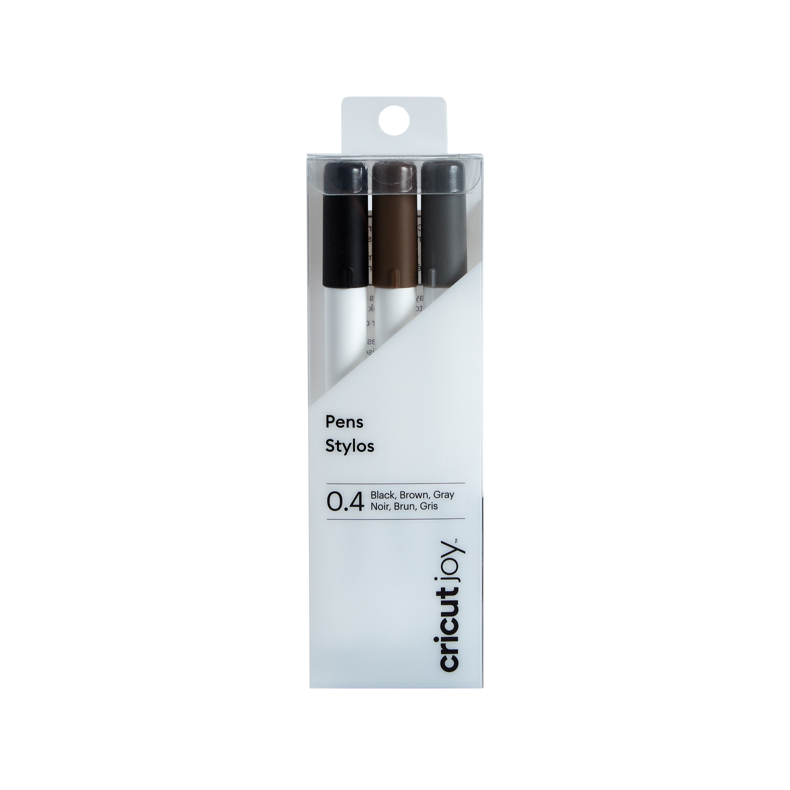 Cricut Joy™ Fine Point Pens 0.4, Black/Brown/Gray (3 ct)