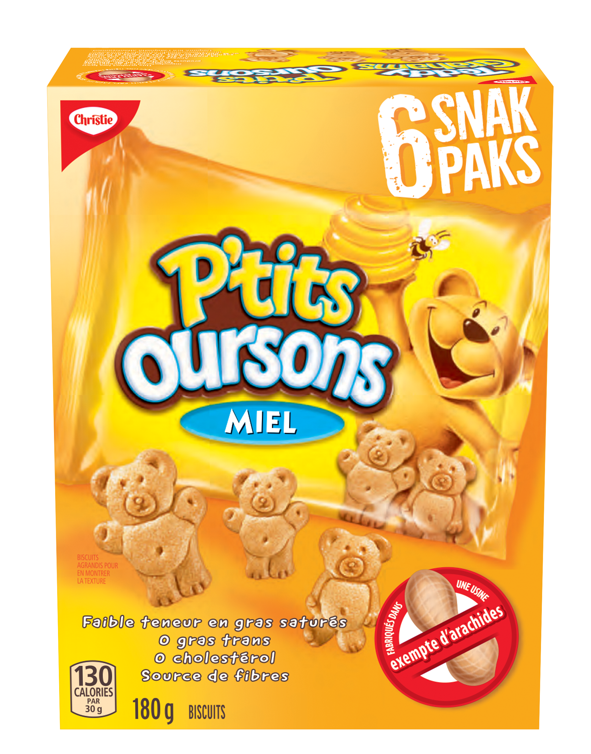 P'TITS OURSONS Miel Snak Paks 180 g-4