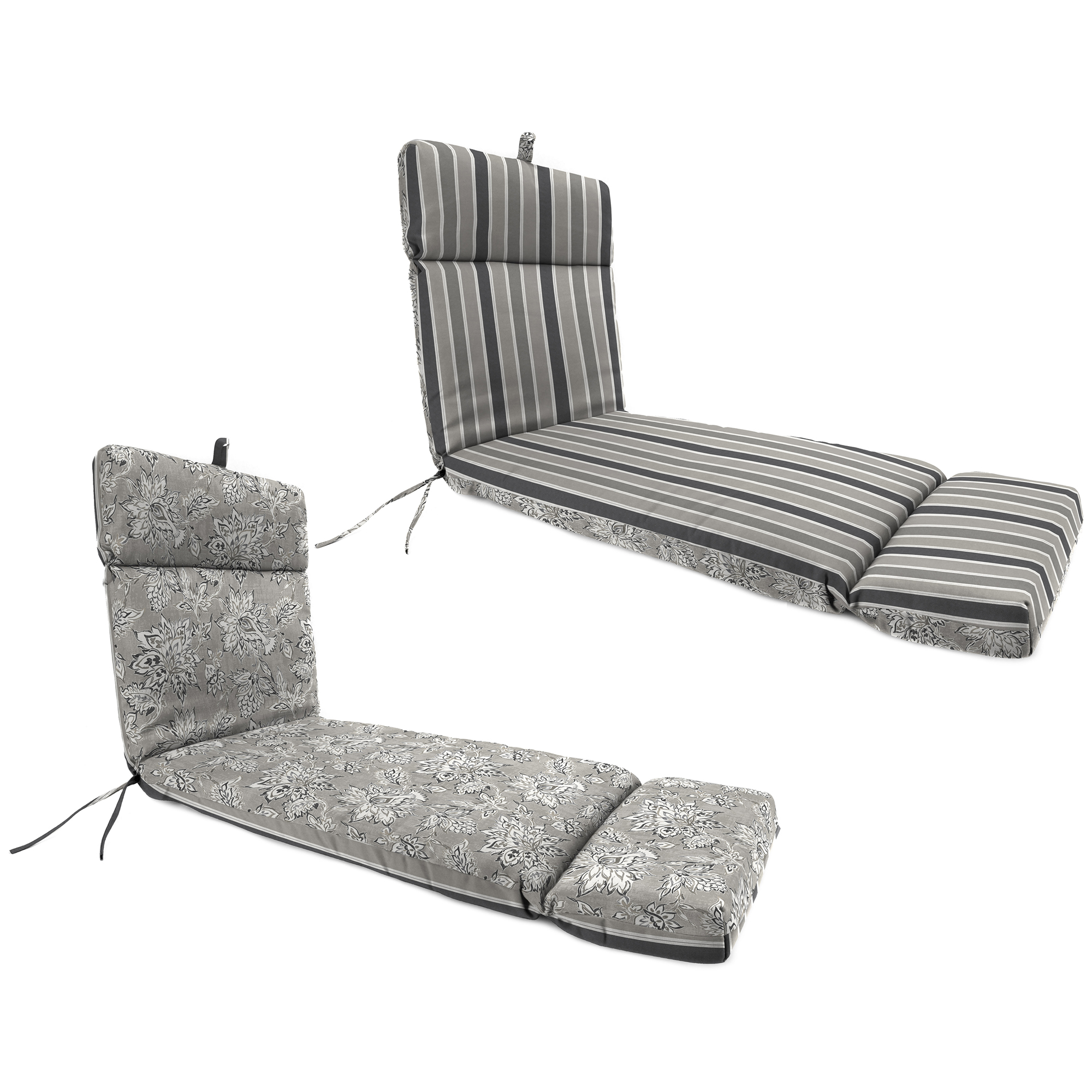 New Outdoor Patio Chaise Lounge Cushion with Ties and Loop 72" x 22", UV Treated - Picture 12 of 18