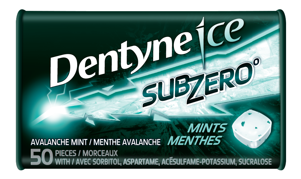 Dentyne Ice Sub Zero Avalanche, Sugar Free Mints, 1 pack (50 pieces)-1