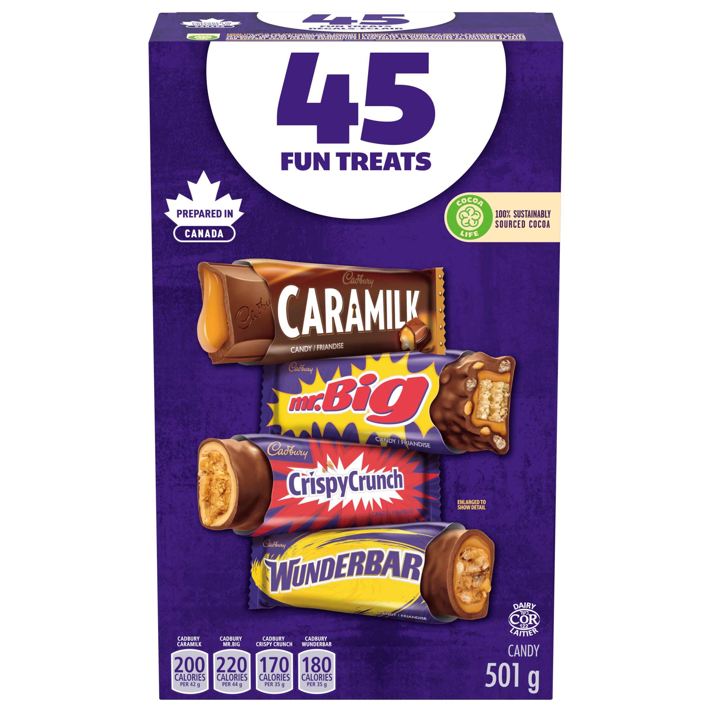 Cadbury Fun Treats Chocolate Candy Assortment (45 Bars, 501 g)-0