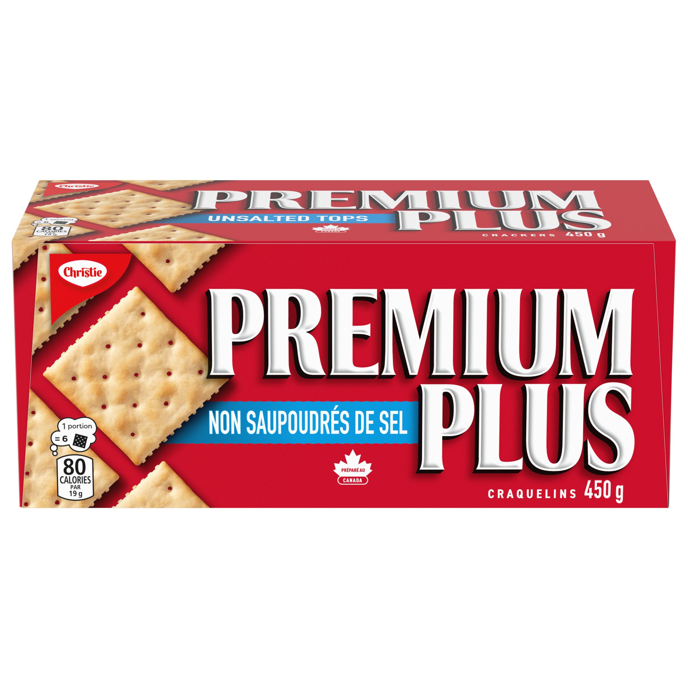 Craquelins PREMIUM PLUS Non saupoudrés de sel 450 g-0