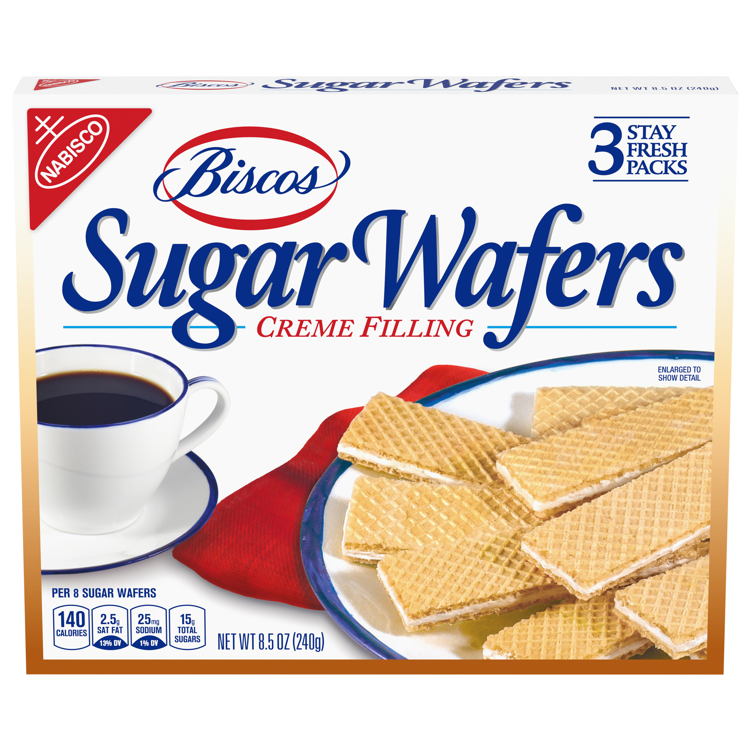BISCOS Sugar Wafers Original Cookies 8.5 oz