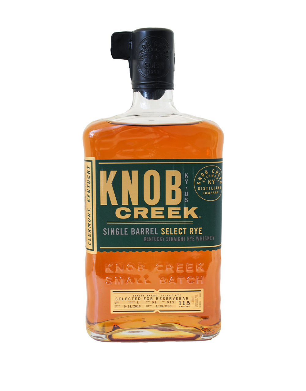 KNOB CREEK SINGLE BARREL SELECT RYE S1B14
