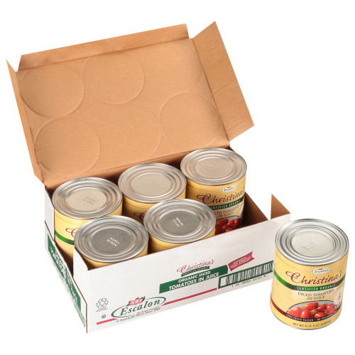  Christina's Organic Diced Tomatoes in Juice, 102 oz. Cans (Pack of 6) 