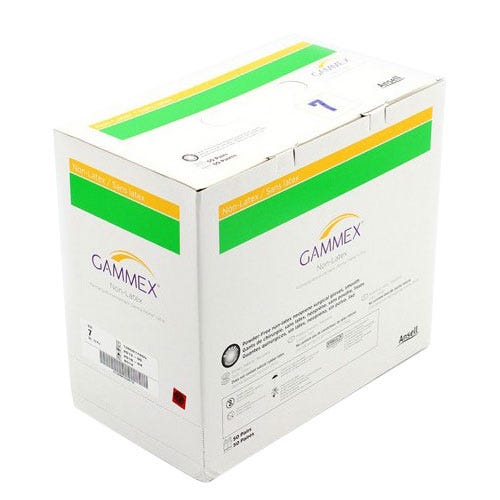 GAMMEX® Non-Latex Surgical Gloves, 7, Latex-Free, Powder-Free - 50/Box