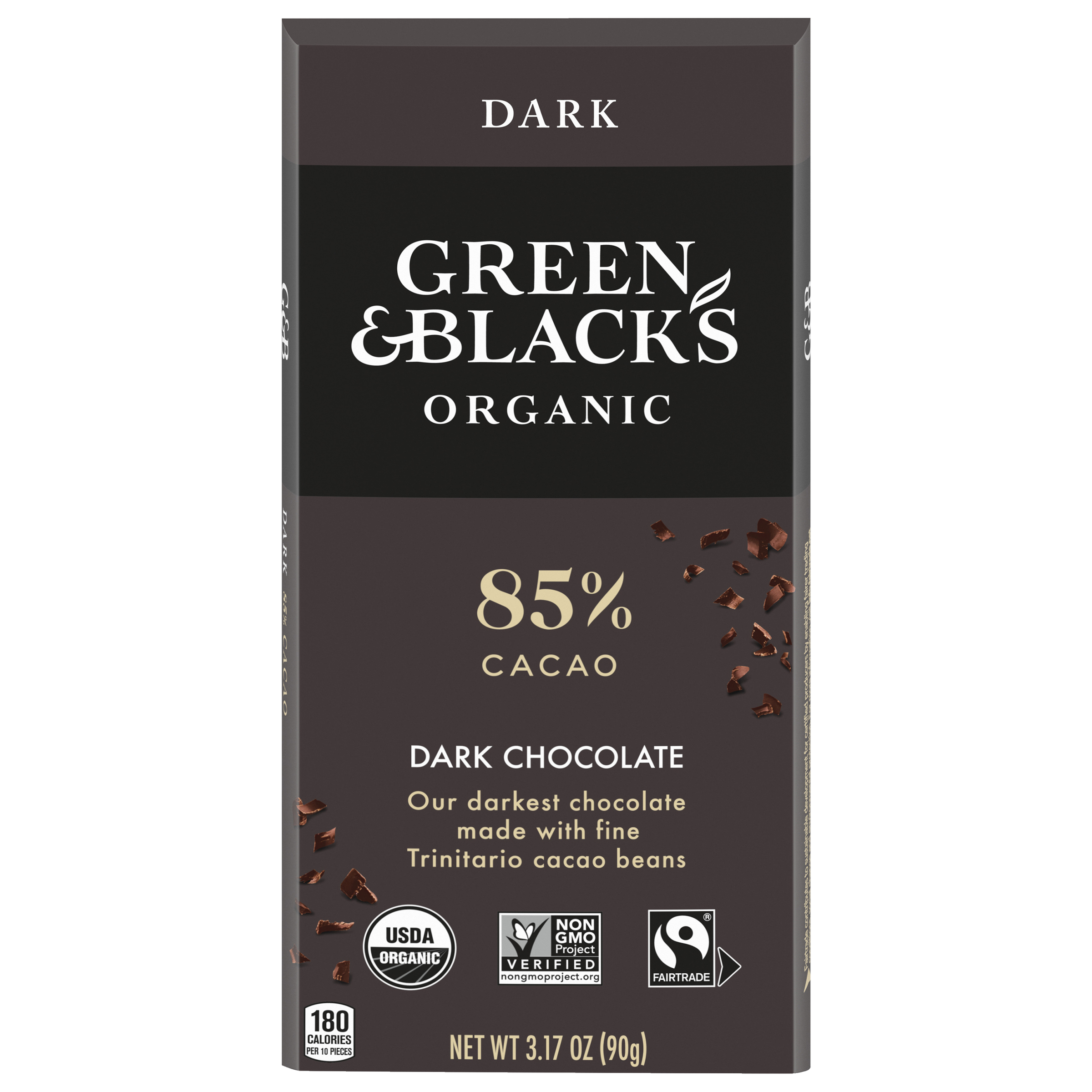 Green & Black's Organic Dark Chocolate Bar, 85% Cacao, 3.17 oz-thumbnail-0