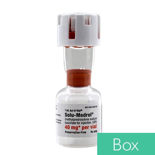 Solu-Medrol® 40mg, 1ml Act-O-Vial® - 25/Box