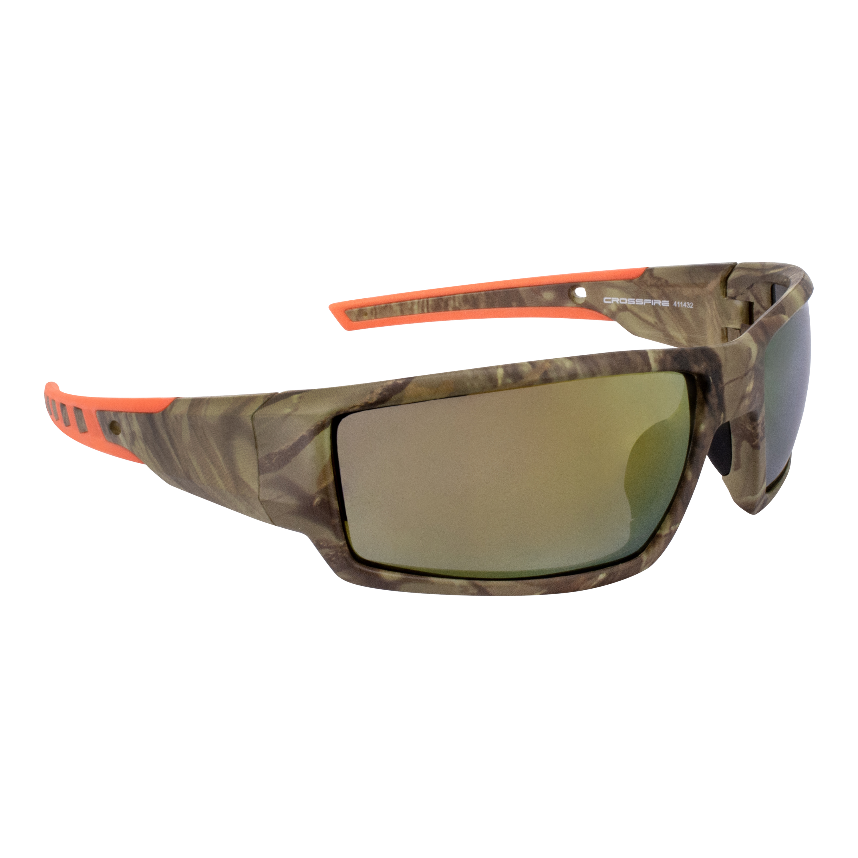 Cumulus Premium Safety Eyewear - Camo Frame - Gold Mirror Lens