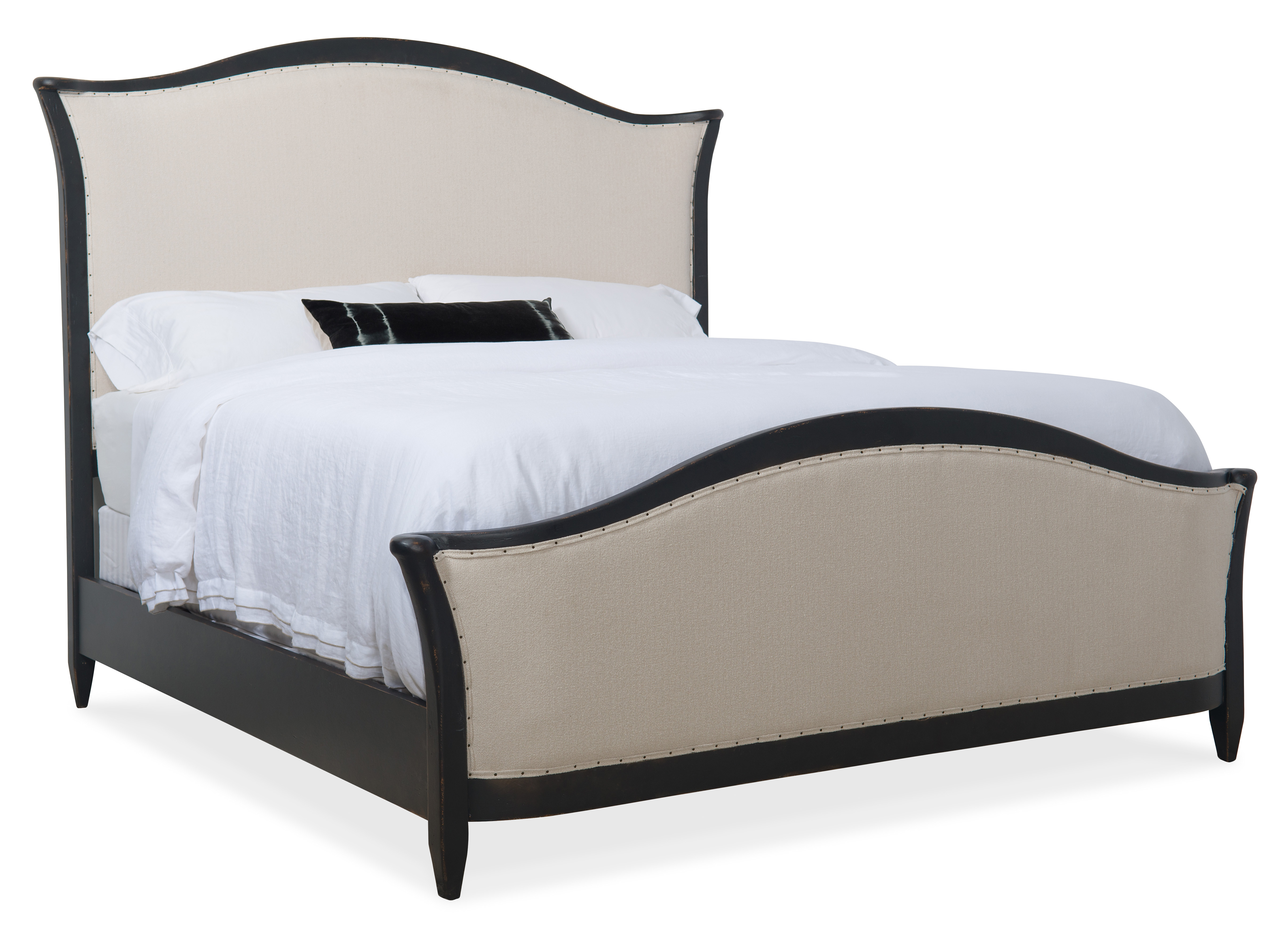 Picture of Cal King Upholstered Bed Black