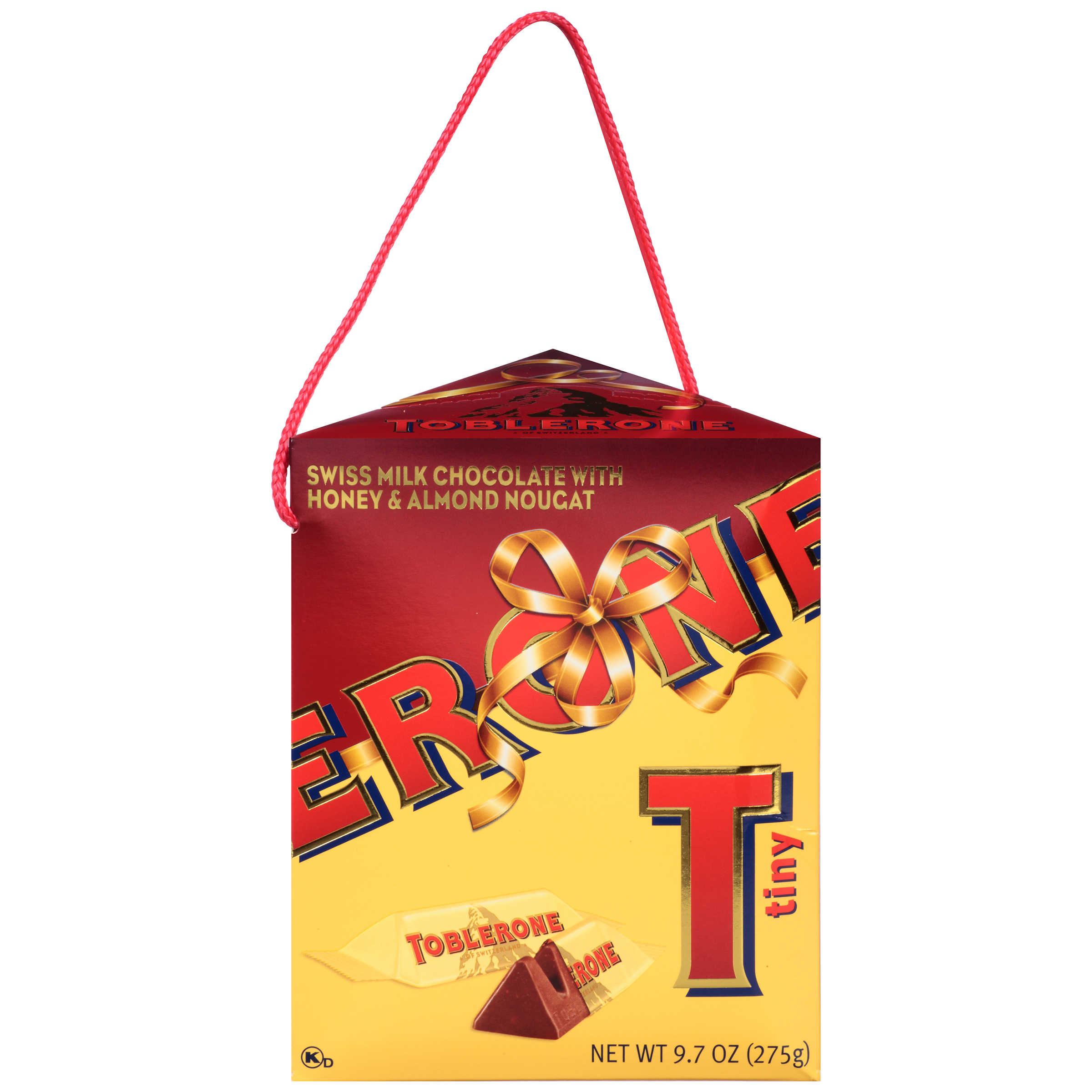 Toblerone Tiny Swiss Milk Chocolate Candy Bars with Honey and Almond Nougat, Holiday Chocolate Gift Box, 9.7 oz-thumbnail-1