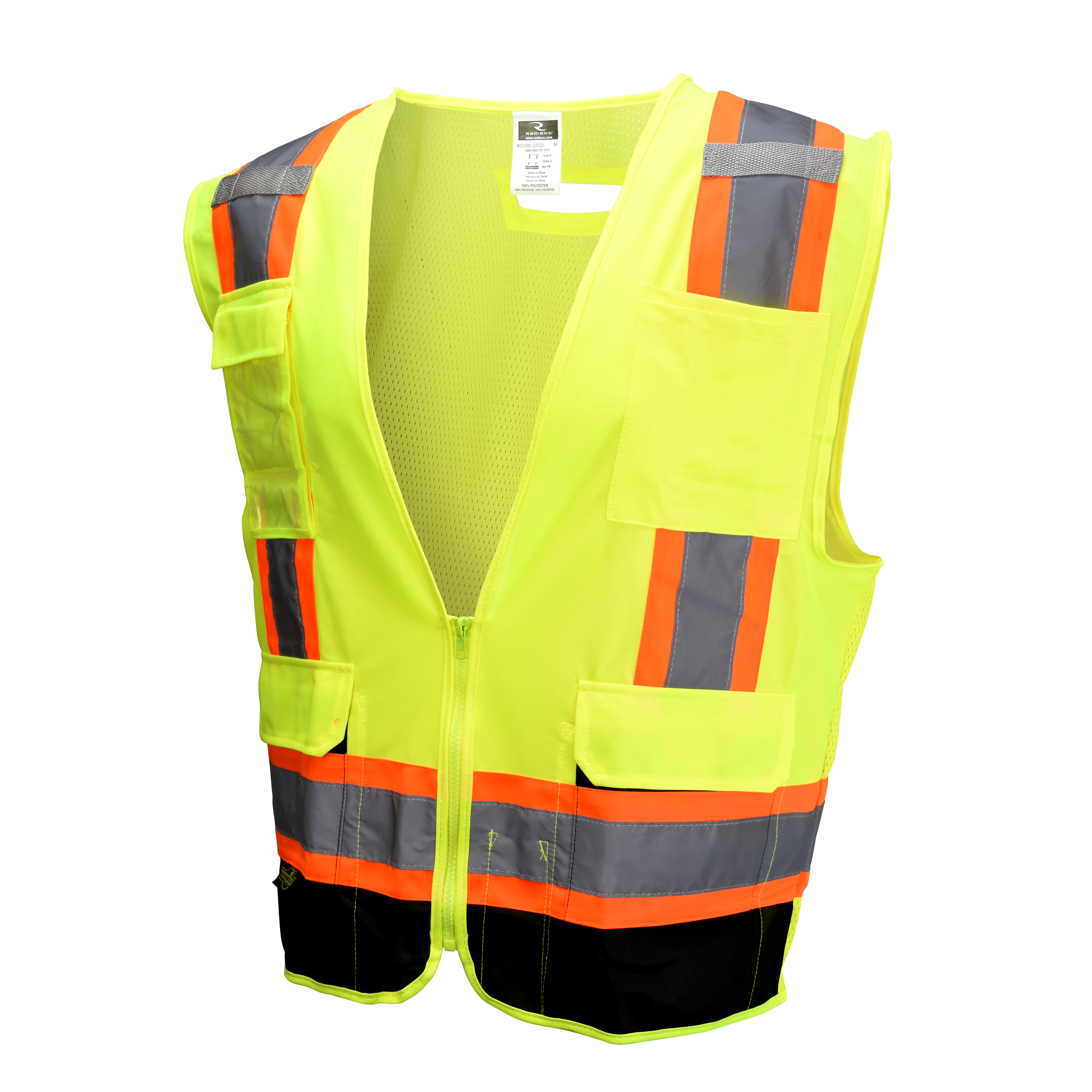 SV6B Two Tone Surveyor Type R Class 2 Solid Front Mesh Back Safety Vest - Size 2X
