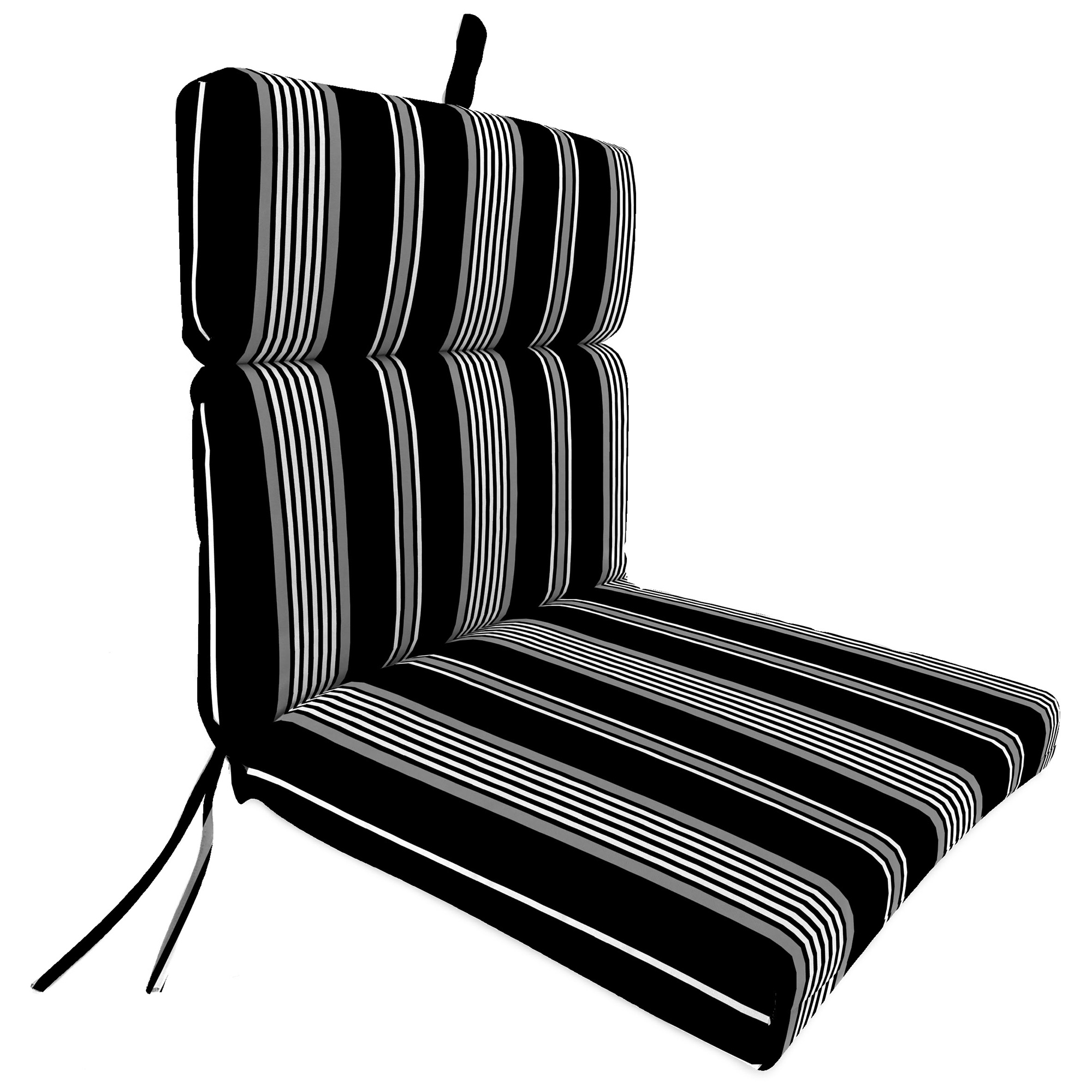 New Outdoor Dining Lounge Chair Cushion with Ties and Loop 22" x 44", UV Treated - Picture 5 of 24