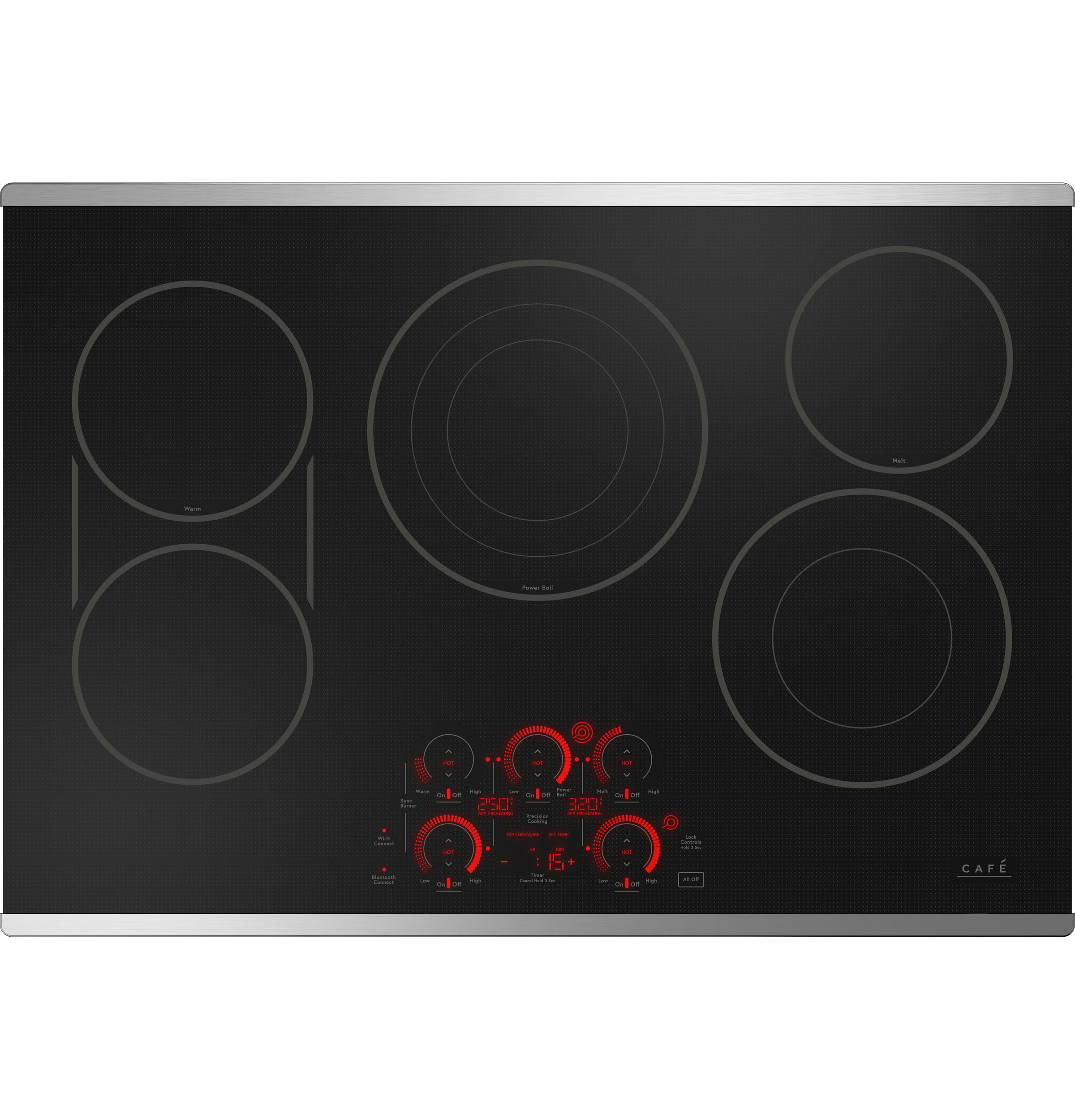 Café™ 30" Stainless Steel Electric Cooktop view 2