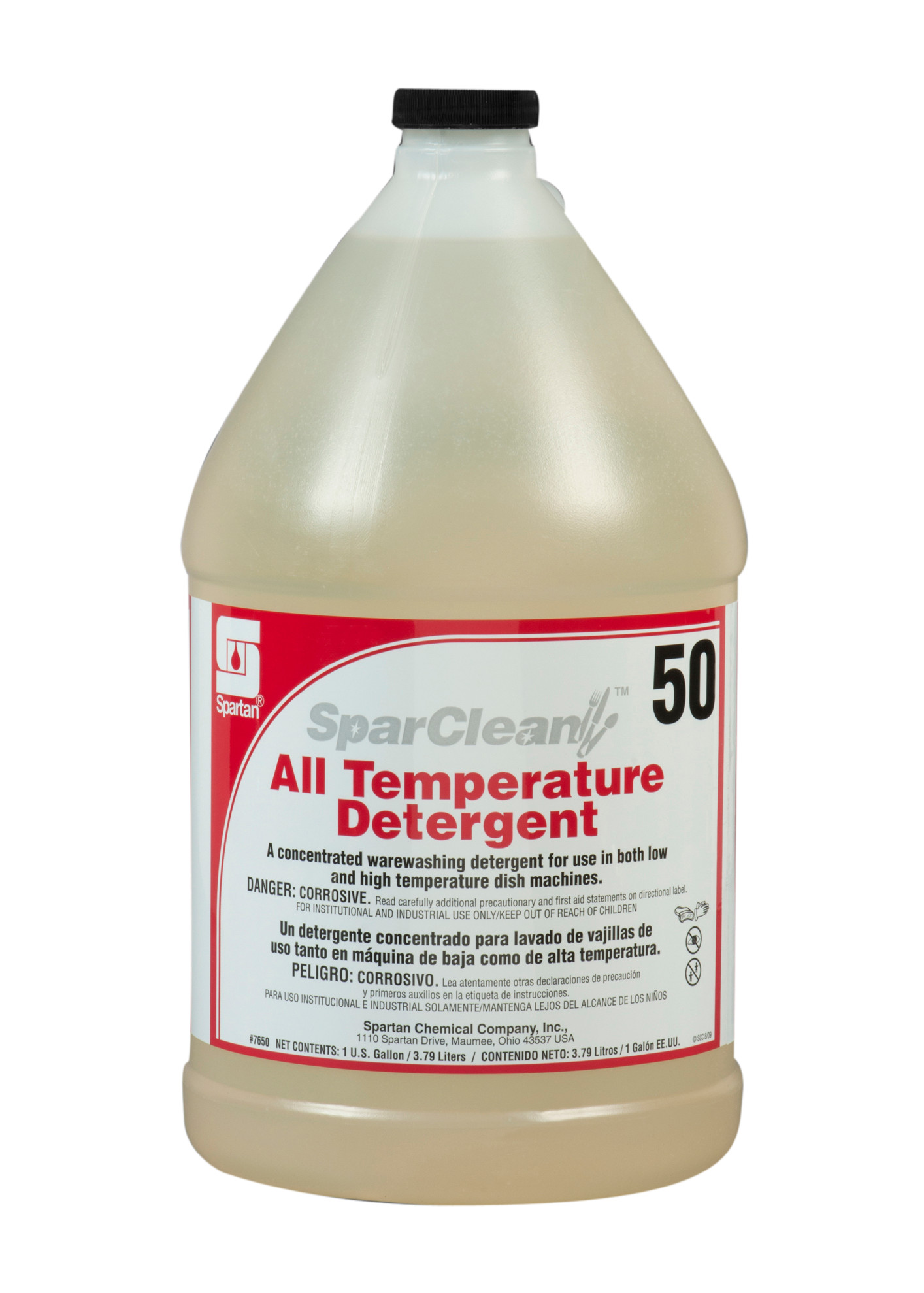 Spartan Chemical Company SparClean All Temperature Detergent 50, 1 GAL 4/CSE