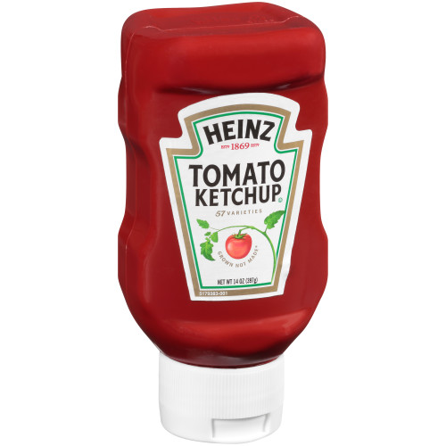  HEINZ Ketchup, 14 oz. FOREVER FULL Inverted Bottles (Pack of 16) 