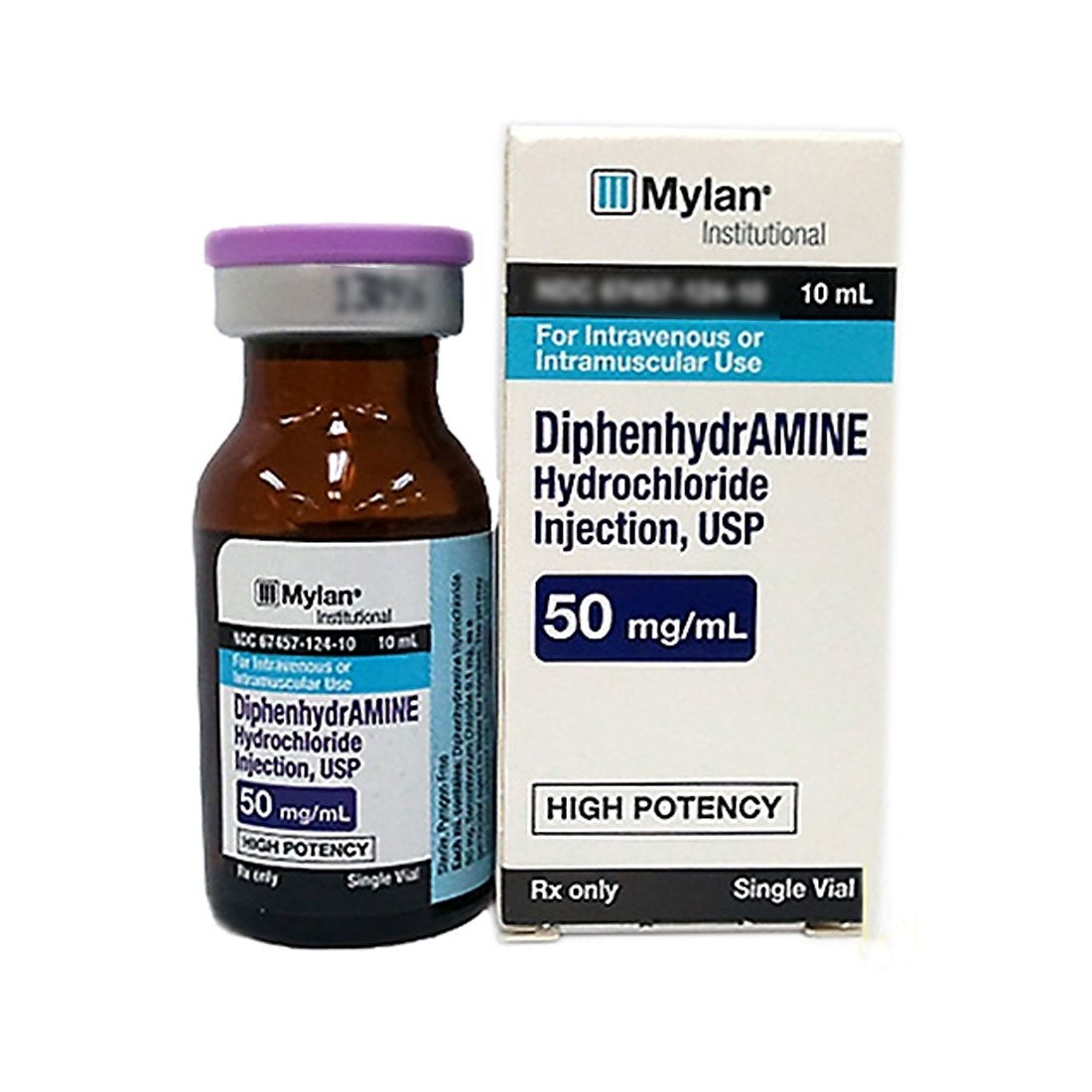 Diphenhydramine HCl 50mg/ml 10ml Vial